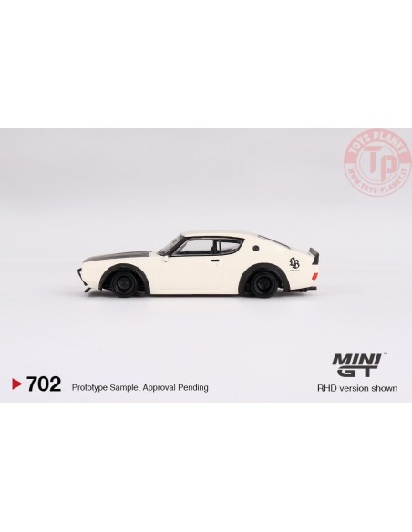 NISSAN SKYLINE KENMERI LIBERTY WALK WHITE 1:64 MGT00702-R Mini Gt