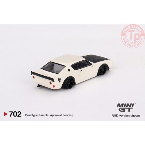 NISSAN SKYLINE KENMERI LIBERTY WALK WHITE 1:64 MGT00702-R Mini Gt