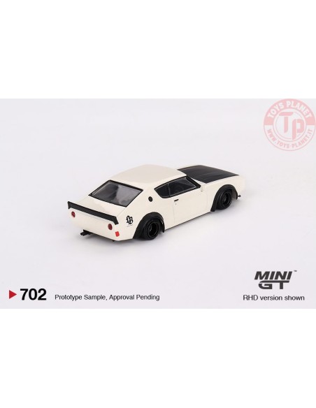 NISSAN SKYLINE KENMERI LIBERTY WALK WHITE 1:64 MGT00702-R Mini Gt