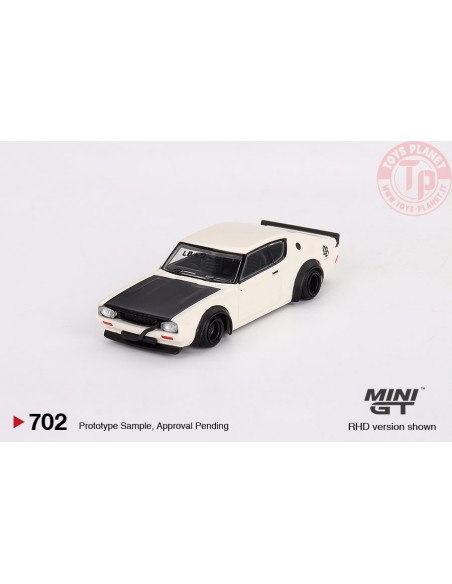 NISSAN SKYLINE KENMERI LIBERTY WALK WHITE 1:64 MGT00702-R Mini Gt