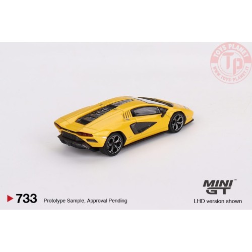 LAMBORGHINI COUNTACH LPI 800-4 NEW GIALLO ORION 1:64 MGT00733-L Mini Gt