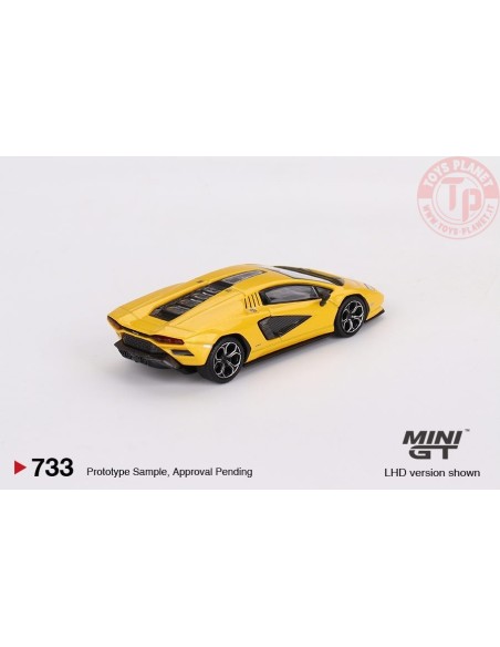 LAMBORGHINI COUNTACH LPI 800-4 NEW GIALLO ORION 1:64 MGT00733-L Mini Gt