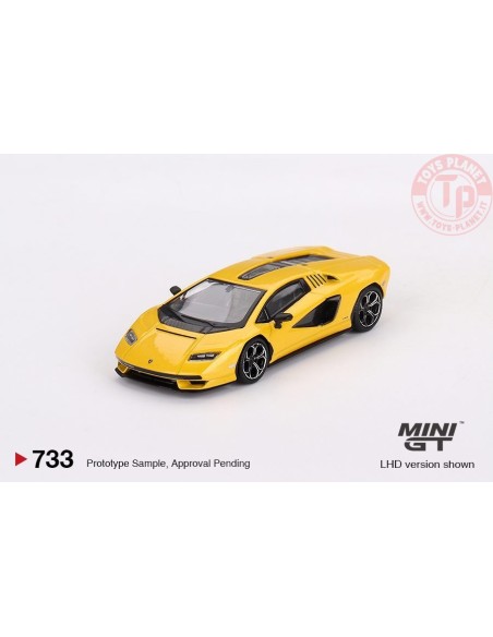 LAMBORGHINI COUNTACH LPI 800-4 NEW GIALLO ORION 1:64 MGT00733-L Mini Gt