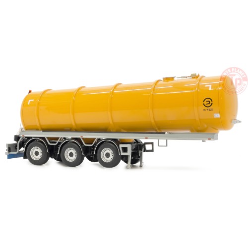 RIMORCHIO CISTERNA PER LIQUAMI D-TEC GIALLO 1:32 MARGE MODELS 2326-02 MARGE MODELS