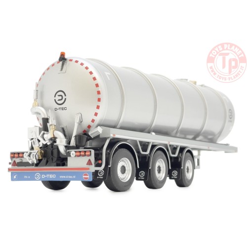 RIMORCHIO CISTERNA PER LIQUAMI D-TEC GRIGIO 1:32 MARGE MODELS 2326-03 Camion e Pianali 1:32