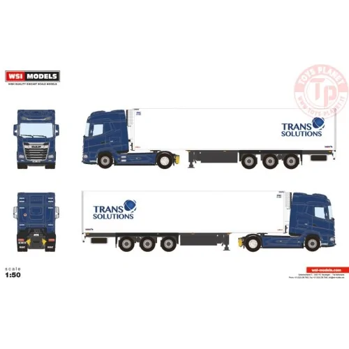 DAF XG 4X2 REEFER TRAILER - 3 AXLE TRANS SOLUTIONS WSI 01-4257 WSI MODELS