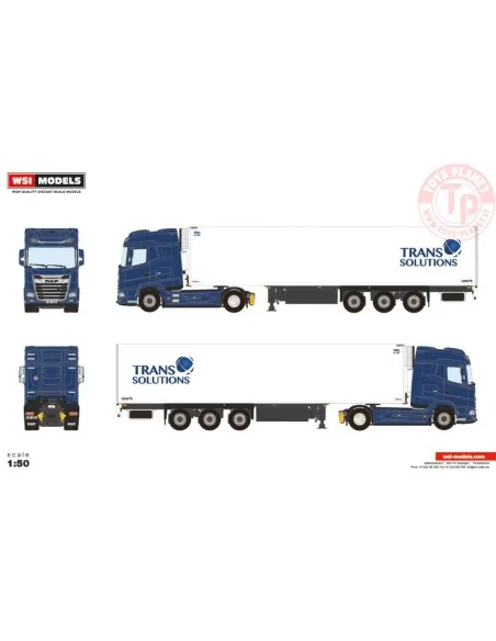 DAF XG 4X2 REEFER TRAILER - 3 AXLE TRANS SOLUTIONS WSI 01-4257 WSI MODELS DAF XG 4X2 REEFER TRAILER - 3 AXLE TRANS SOLUTIONS WSI 01-4257 WSI MODELS