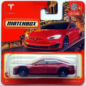 TESLA MODEL S 1/64 MATCHBOX HVN70 MATCHBOX