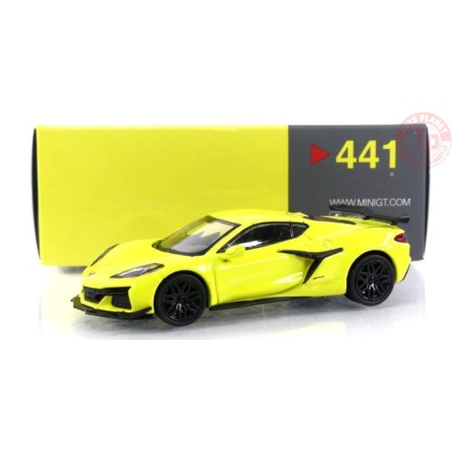 CHEVROLET CORVETTE Z06-ACCELERATE YELLOW 1/64 MGT00441-R MINI GT