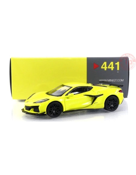 CHEVROLET CORVETTE Z06-ACCELERATE YELLOW 1/64 MGT00441-R MINI GT