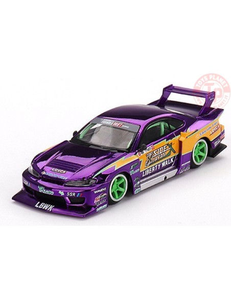 LB SUPER SILHOUETTE NISSAN S15 SILVIA 555-2022 FORMULA DRIFT JAPAN-PURPLE 1/64 MGT00576-R Mini Gt LB SUPER SILHOUETTE NISSAN S15 SILVIA 555-2022 FORMULA DRIFT JAPAN-PURPLE 1/64 MGT00576-R Mini Gt