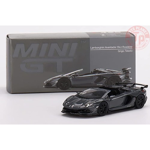LAMBORGHINI AVENTADOR SVJ ROADSTER-GRIGIO TELESTO RHD 1/64 MGT00425-R MINI GT