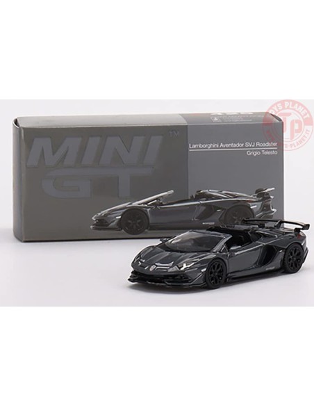 LAMBORGHINI AVENTADOR SVJ ROADSTER-GRIGIO TELESTO RHD 1/64 MGT00425-R MINI GT