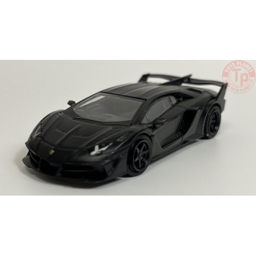 LB SILHOUETTE WORKS LAMBORGHINI AVENTADOR GT EVO-MATTE BLACK 1/64 MGT00502-R MINI GT