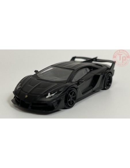 LB SILHOUETTE WORKS LAMBORGHINI AVENTADOR GT EVO-MATTE BLACK 1/64 MGT00502-R MINI GT