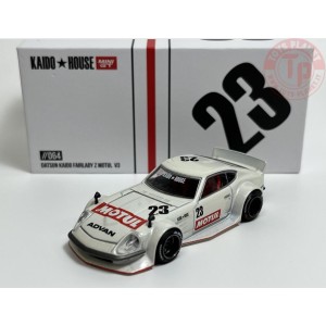 DATSUN KAIDO FAIRLADY Z-MOTUL V3-WHITE 1/64 KHMG064 Mini Gt