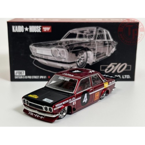 DATSUN 510 PRO STREET JPN V1-RED 1/64 KHMG087 Mini Gt