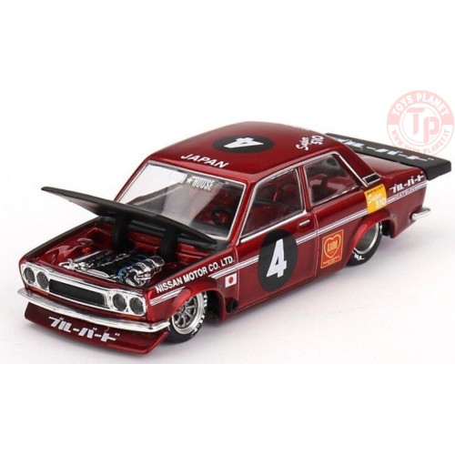 DATSUN 510 PRO STREET JPN V1-RED 1/64 KHMG087 Mini Gt