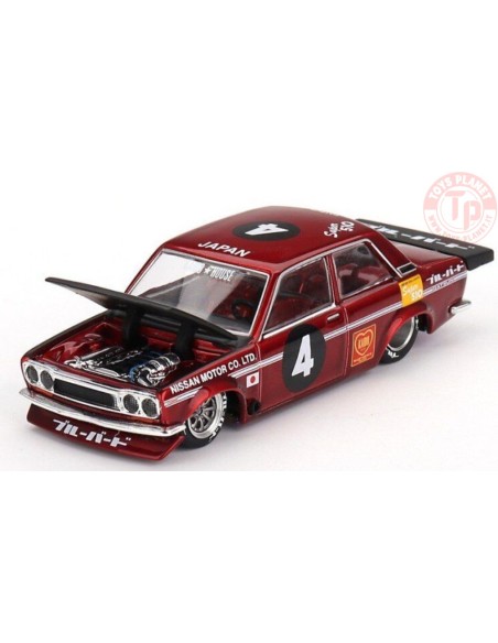 DATSUN 510 PRO STREET JPN V1-RED 1/64 KHMG087 Mini Gt
