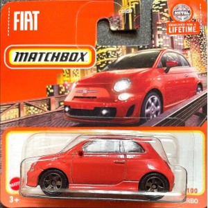 2019 FIAT 500 TURBO 1/64 MATCHBOX HVN98 MATCHBOX