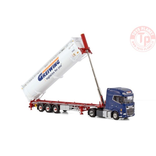 DAF XG+ 4X2 BULK CONTAINER TRAILER - 3 AXLE GREIWING WSI 01-4176 WSI MODELS
