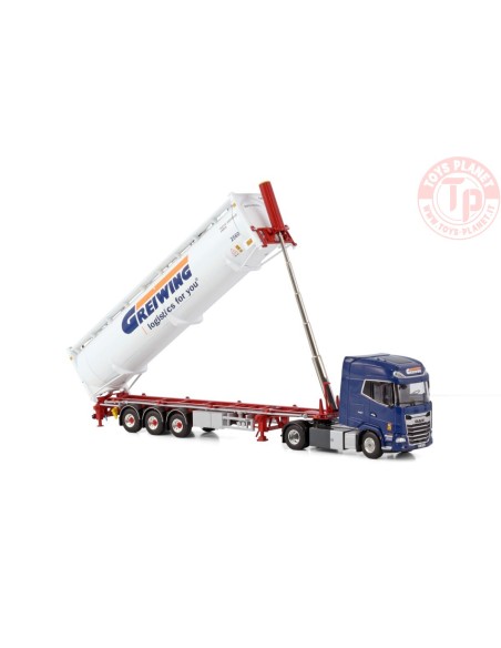 DAF XG+ 4X2 BULK CONTAINER TRAILER - 3 AXLE GREIWING WSI 01-4176 WSI MODELS DAF XG+ 4X2 BULK CONTAINER TRAILER - 3 AXLE GREIWING WSI 01-4176 WSI MODELS
