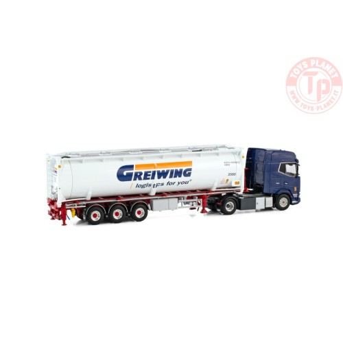 DAF XG+ 4X2 BULK CONTAINER TRAILER - 3 AXLE GREIWING WSI 01-4176 WSI MODELS
