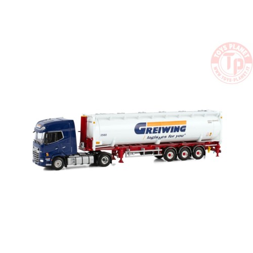 DAF XG+ 4X2 BULK CONTAINER TRAILER - 3 AXLE GREIWING WSI 01-4176 WSI MODELS