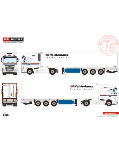 DAF XG 4X2 REEFER TRAILER - 3 AXLE HEISTERKAMP WSI 01-4231 WSI MODELS DAF XG 4X2 REEFER TRAILER - 3 AXLE HEISTERKAMP WSI 01-4231 WSI MODELS
