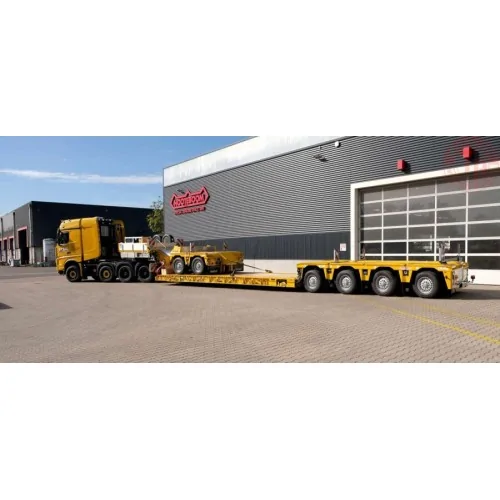 MERCEDES-BENZ AROCS MP4 SLT BIG SPACE 8X4 EURO LOW LOADER WITH 2 AXLE DOLLY - 4 AXLE STEIL WSI 01-4184 WSI MODELS