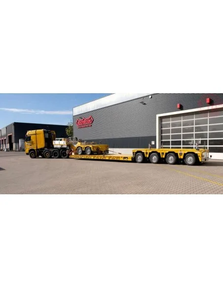 MERCEDES-BENZ AROCS MP4 SLT BIG SPACE 8X4 EURO LOW LOADER WITH 2 AXLE DOLLY - 4 AXLE STEIL WSI 01-4184 WSI MODELS