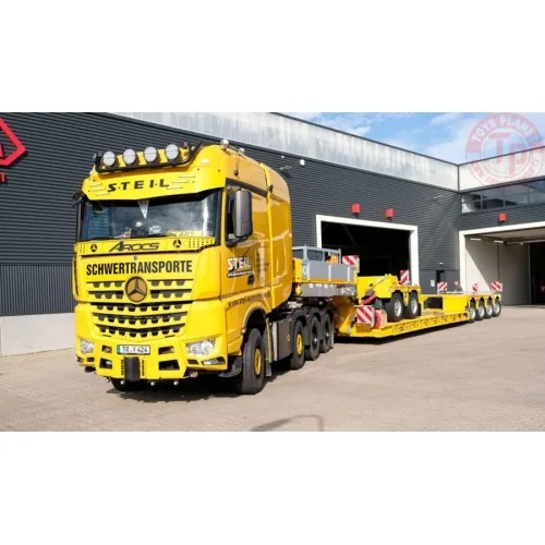 MERCEDES-BENZ AROCS MP4 SLT BIG SPACE 8X4 EURO LOW LOADER WITH 2 AXLE DOLLY - 4 AXLE STEIL WSI 01-4184 WSI MODELS