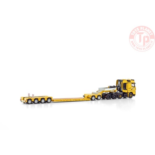 MERCEDES-BENZ AROCS MP4 SLT BIG SPACE 8X4 EURO LOW LOADER WITH 2 AXLE DOLLY - 4 AXLE STEIL WSI 01-4184 WSI MODELS