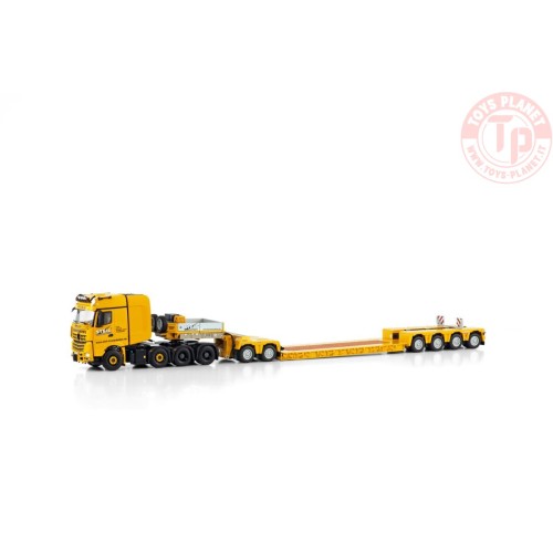 MERCEDES-BENZ AROCS MP4 SLT BIG SPACE 8X4 EURO LOW LOADER WITH 2 AXLE DOLLY - 4 AXLE STEIL WSI 01-4184 WSI MODELS