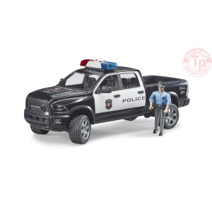 Pickup polizia RAM 2500 con poliziotto BRUDER 02505 BRUDER
