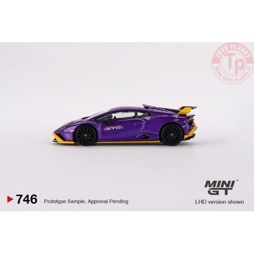 LAMBORGHINI HURACAN STO PURPLE 2023 1:64 MGT00746-R MINI GT