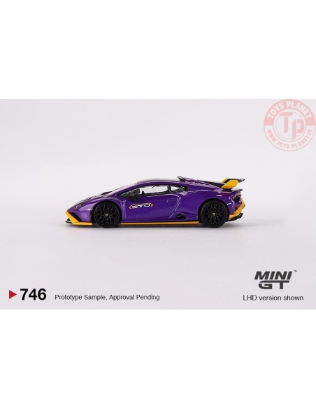 LAMBORGHINI HURACAN STO PURPLE 2023 1:64 MGT00746-R MINI GT