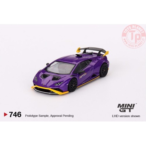 LAMBORGHINI HURACAN STO PURPLE 2023 1:64 MGT00746-R MINI GT