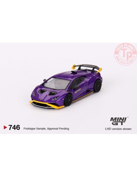 LAMBORGHINI HURACAN STO PURPLE 2023 1:64 MGT00746-R MINI GT