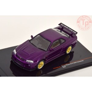NISSAN SKYLINE GT-R R34 2002 MET.VIOLET 1:43 IXO CLC526 IXO