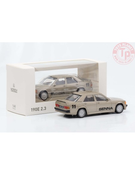 MERCEDES 190E 2.3 1984 BEIGE METALLIC SENNA JET-CAR 1:43 NV351196 NOREV MERCEDES 190E 2.3 1984 BEIGE METALLIC SENNA JET-CAR 1:43 NV351196 NOREV