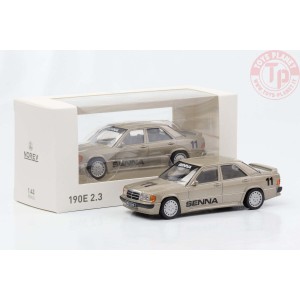MERCEDES 190E 2.3 1984 BEIGE METALLIC SENNA JET-CAR 1:43 NV351196 NOREV