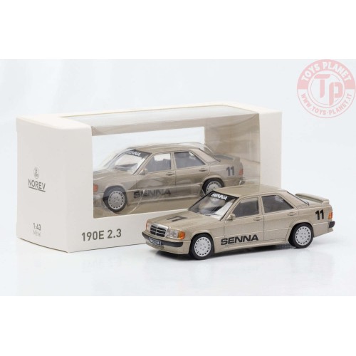 MERCEDES 190E 2.3 1984 BEIGE METALLIC SENNA JET-CAR 1:43 NV351196 NOREV