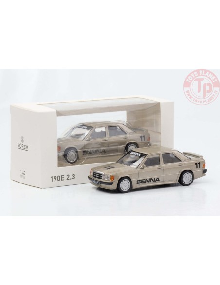 MERCEDES 190E 2.3 1984 BEIGE METALLIC SENNA JET-CAR 1:43 NV351196 NOREV