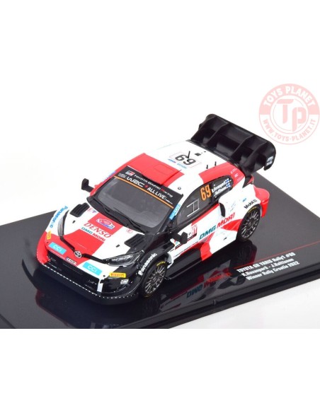 TOYOTA GR YARIS RALLY1 N.69 RALLY CROATIA 2022 ROVANPERA/HALTTUNEN 1:43 IXO RAM849 IXO