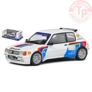PEUGEOT 205 GTi DIMMA RALLY TRIBUTE 1992 WHITE 1:43 SL4310805 SOLIDO