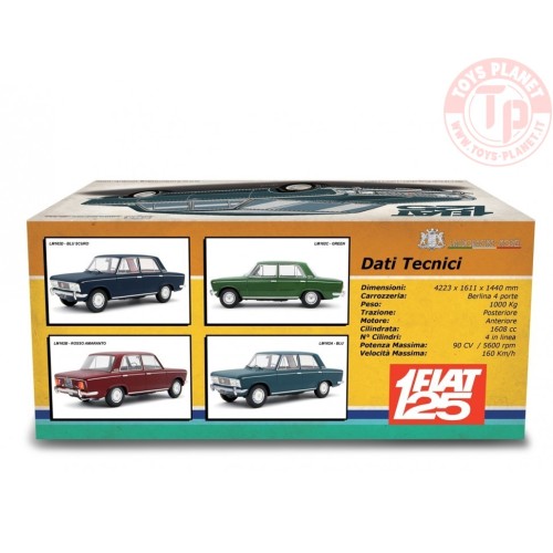 Fiat 125 1967 Blu Scuro 1:18 LM162D LAUDORACING