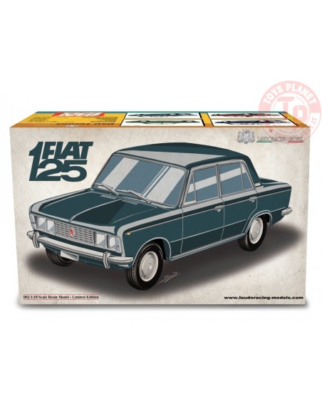 Fiat 125 1967 Blu Scuro 1:18 LM162D LAUDORACING