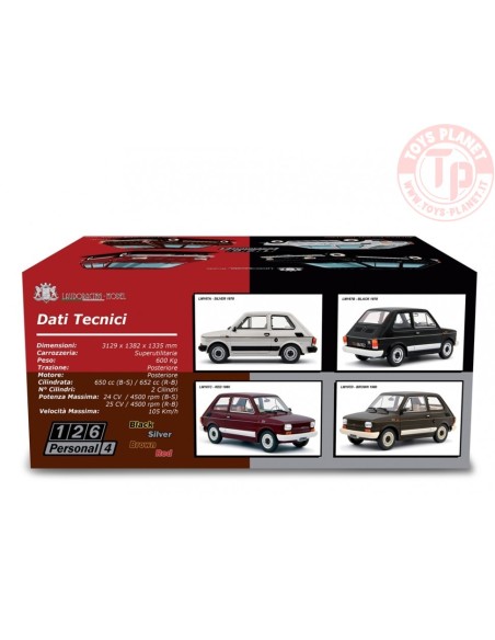 Fiat 126 Personal 4 BROWN 1980 Marrone 1:18 LM167D LAUDORACING Fiat 126 Personal 4 BROWN 1980 Marrone 1:18 LM167D LAUDORACING