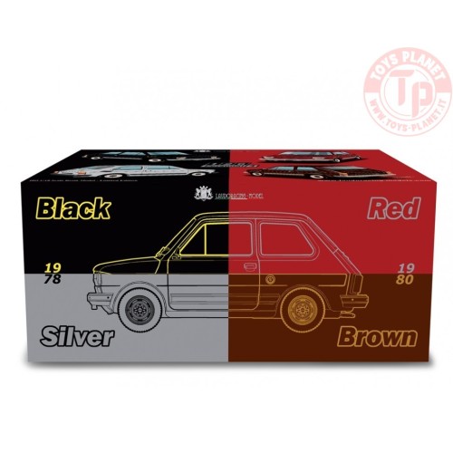 Fiat 126 Personal 4 Silver 1978 Grigio 1:18 LM167A LAUDORACING